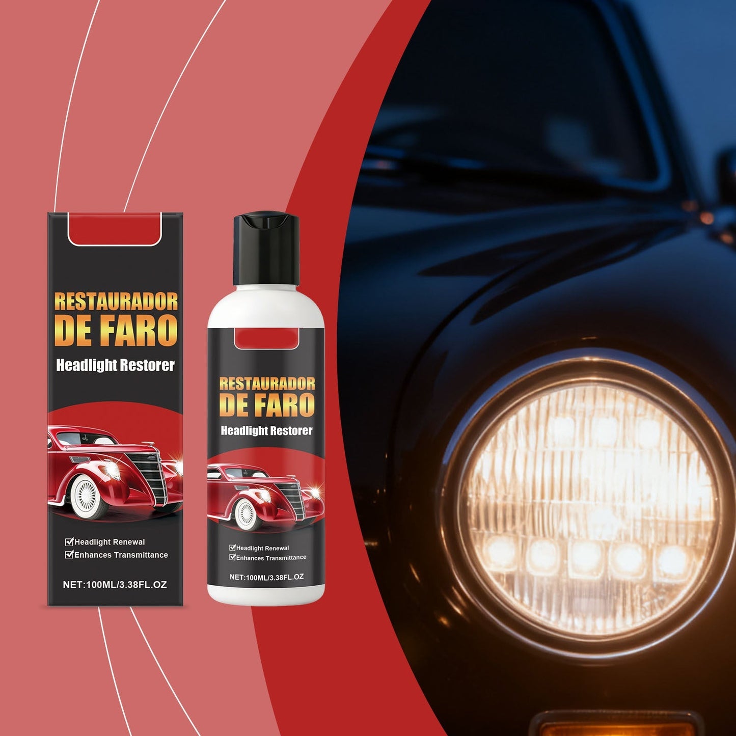 Foggy, Yellowed Headlights Killing Your Night Vision? This Restorer Brings Them Back to Like-New Clarity in Minutes!