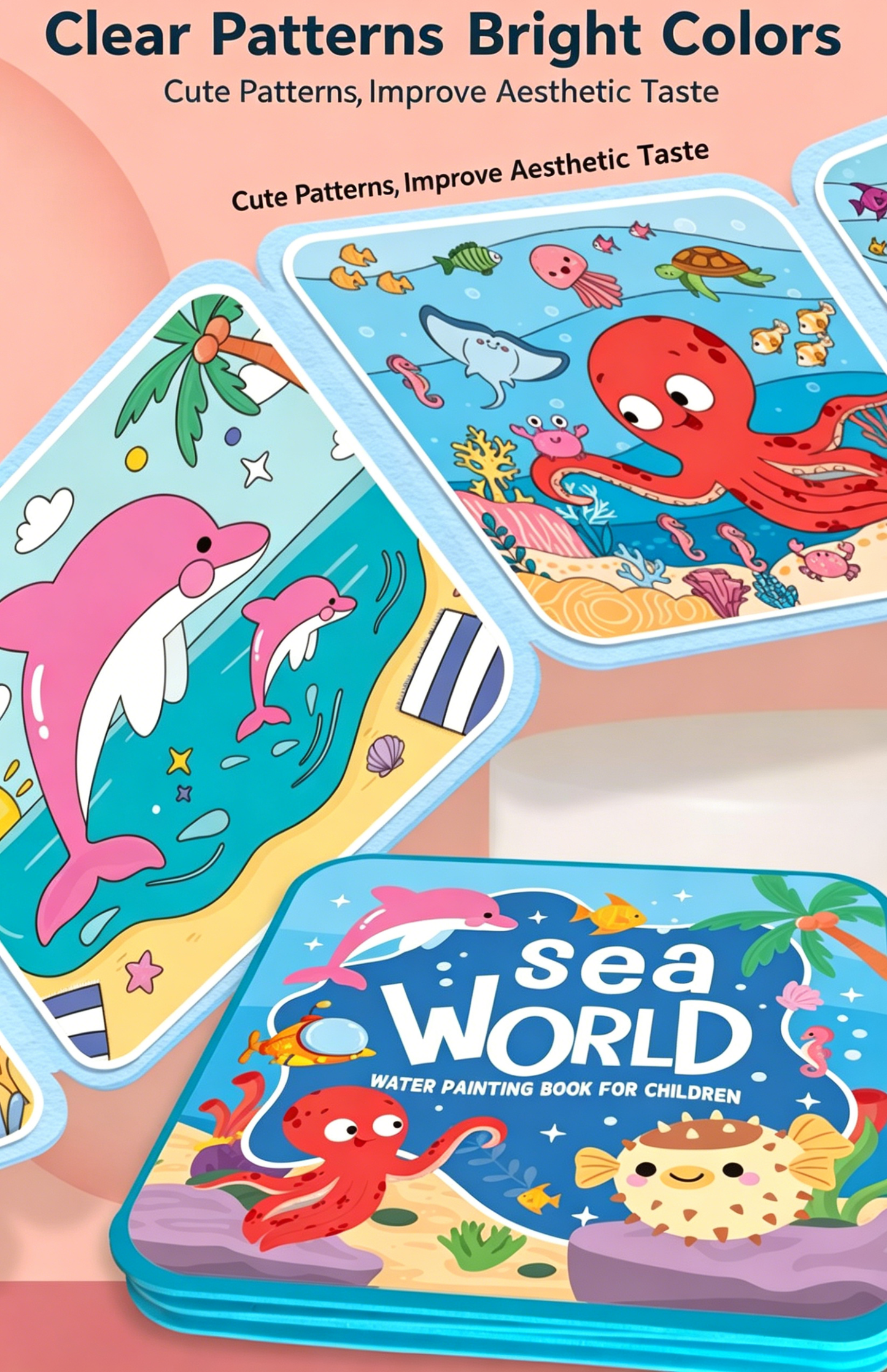 Kids Reusable Water Painting Books: No Mess, No Stress!