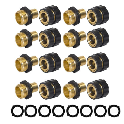 Garden Hose Quick Connector, 3/4 Inch Male and Female Garden Hose Fitting Quick Connector