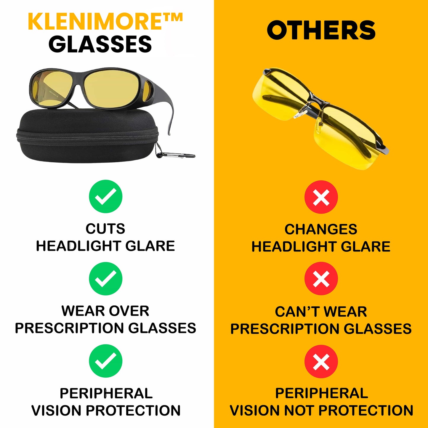 KLENIMORE™ Glasses with GlareCut Technology