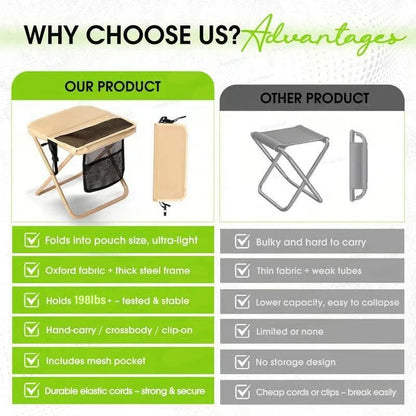 48% OFF🔥-Camping Chairs, Christmas first choice, 1.5 lbs ultra light