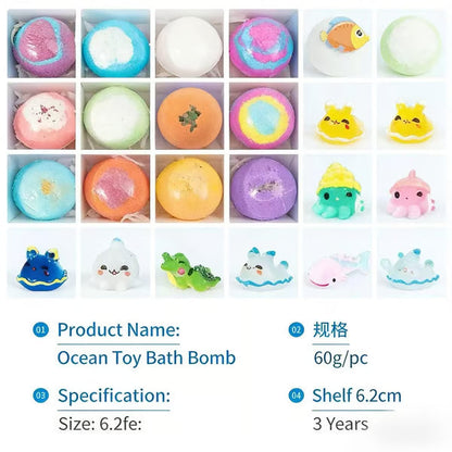 🛁🐣Bath Bombs For Kids – 12 Pack With Surprise Toys Inside, Easter Basket Stuffers