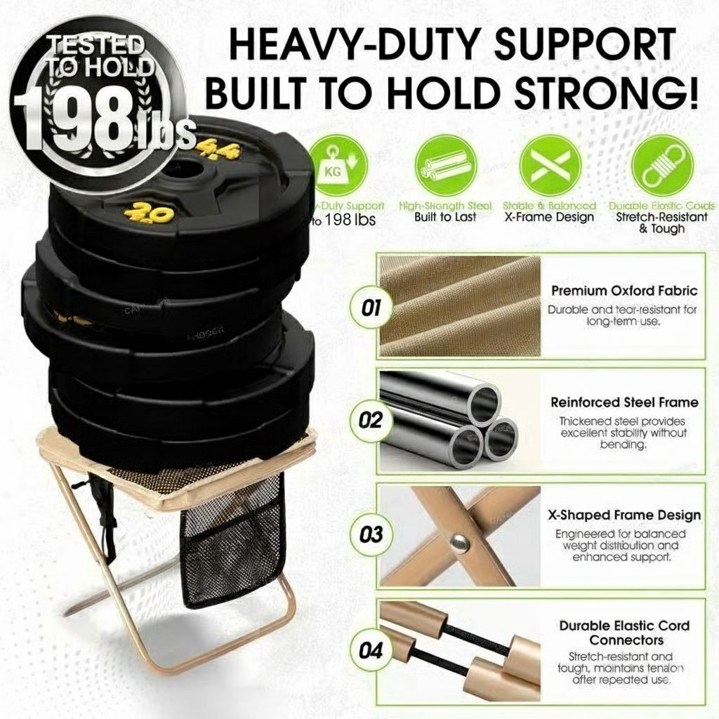 48% OFF🔥-Camping Chairs, Christmas first choice, 1.5 lbs ultra light