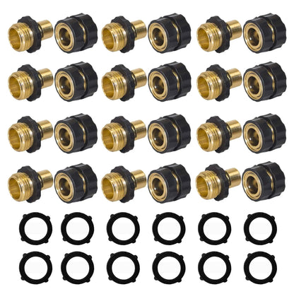 Garden Hose Quick Connector, 3/4 Inch Male and Female Garden Hose Fitting Quick Connector
