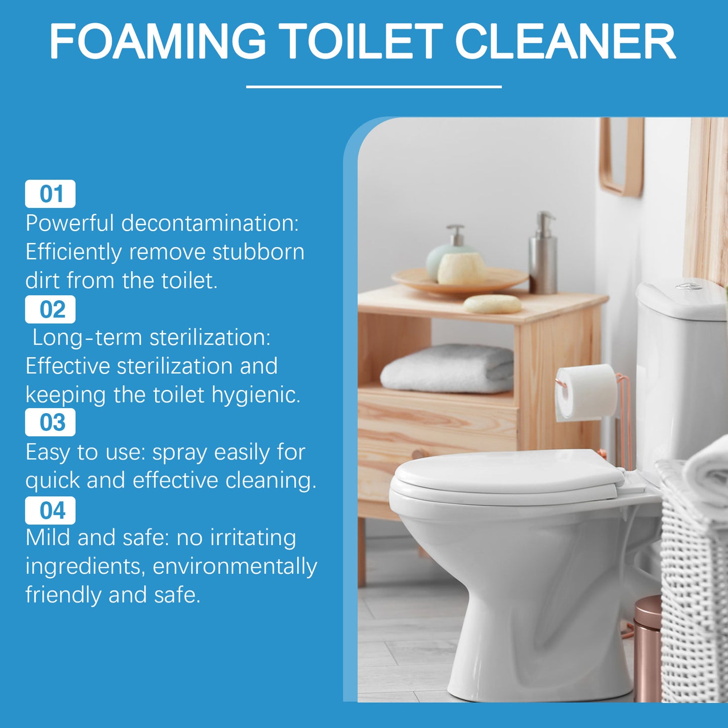 Foam toilet cleaner powder🚽