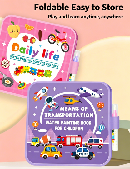 Kids Reusable Water Painting Books: No Mess, No Stress!