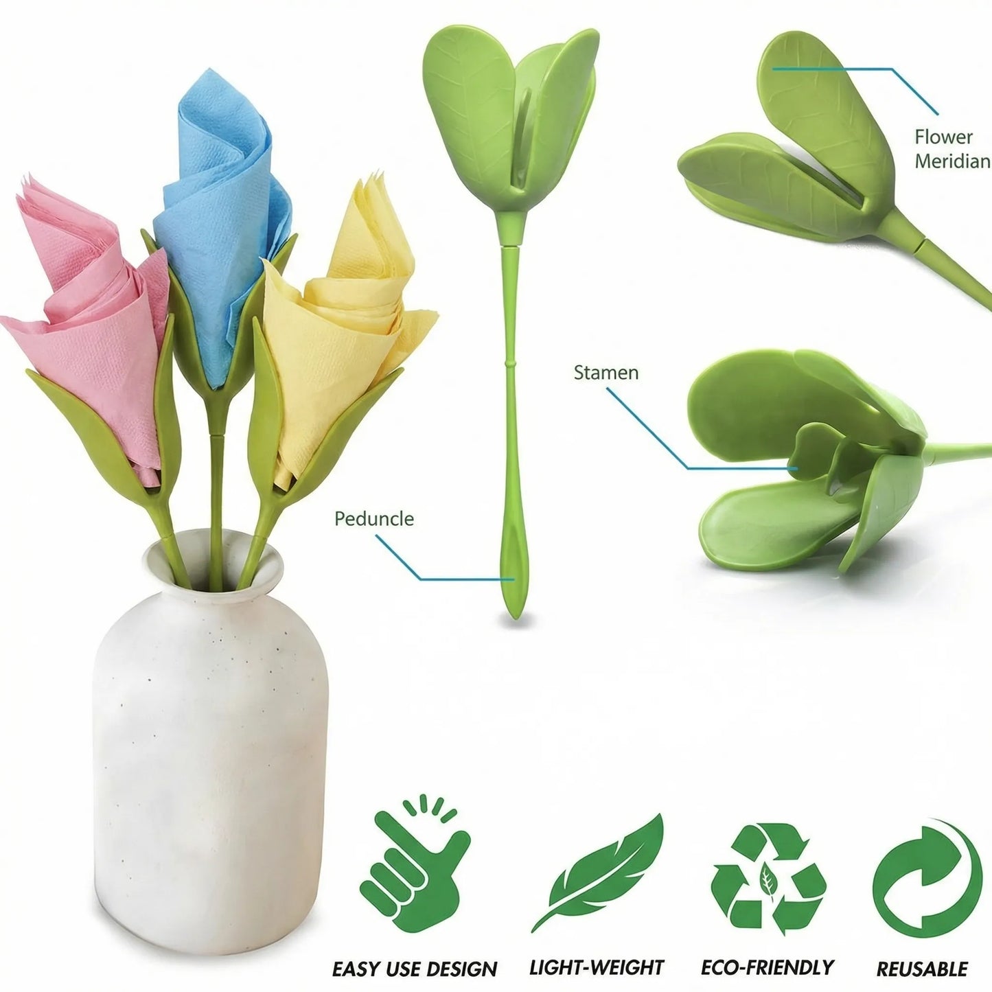 💐 Your Table Deserves This Flower Napkin Trick