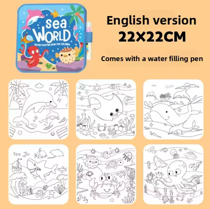 Kids Reusable Water Painting Books: No Mess, No Stress!