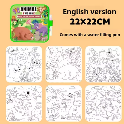 Kids Reusable Water Painting Books: No Mess, No Stress!