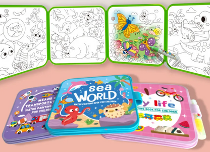 Kids Reusable Water Painting Books: No Mess, No Stress!